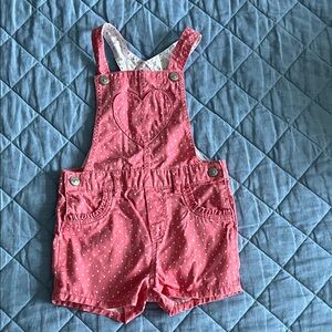 H&M Pink Kids Overalls with Heart Design